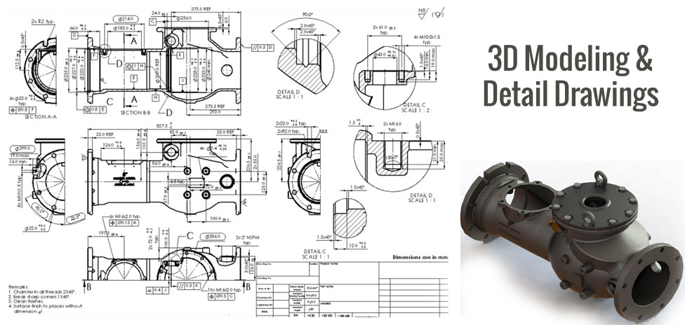 3D Modeling and detail drawings