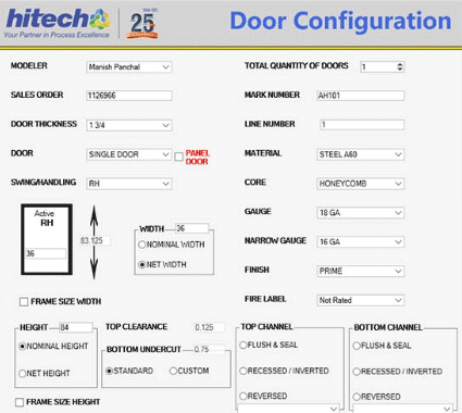 CAD Configurator for Door Manufacturer