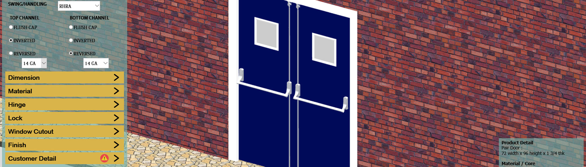Developed Product Configurator For Custom Door Manufacturer