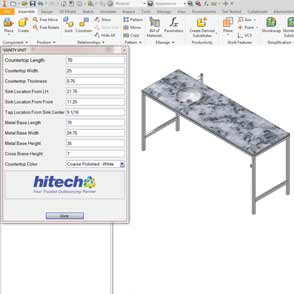 CAD Configurator for Vanity System