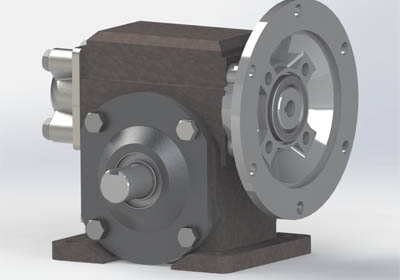 Outsourcing CAD Conversion of Reducer Gear Assembly
