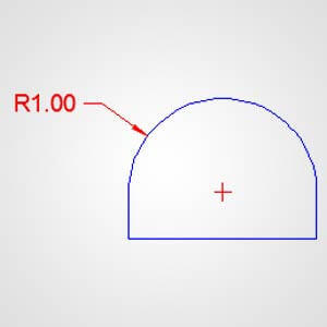 Assigning Dimensional properties of Circle radius