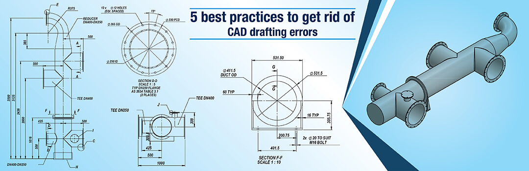 mechanical drawing with dimension