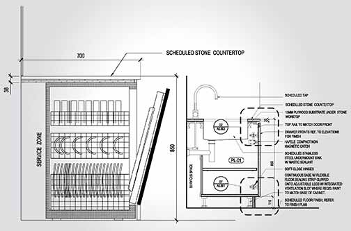 Cabinet Elevation Drawings