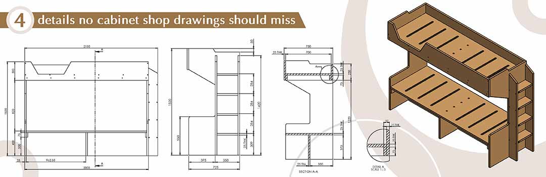 4 details cabinet shop drawings must have to improve manufacturing efficiency