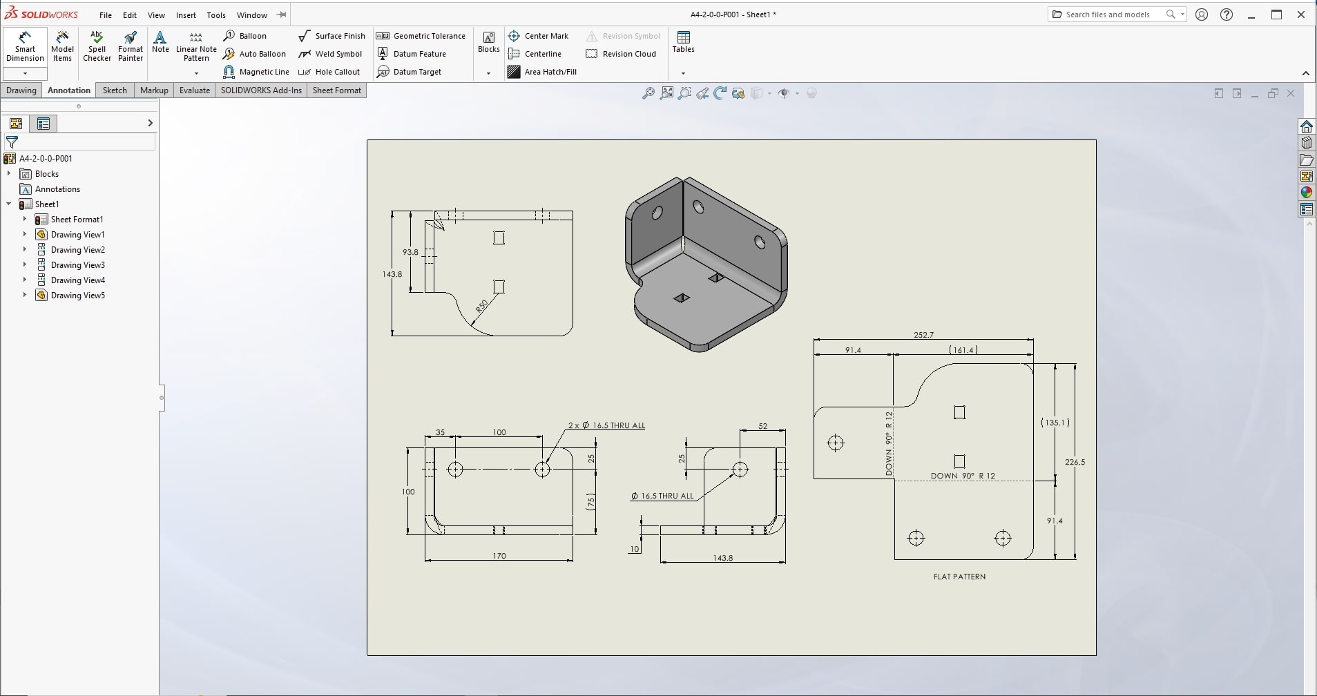 CAD drafting for mechanical product design